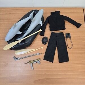 Vintage 1970s GI Joe Adventure Team Accessory‎ Lot Spy Island Gear + Sharks ETC!